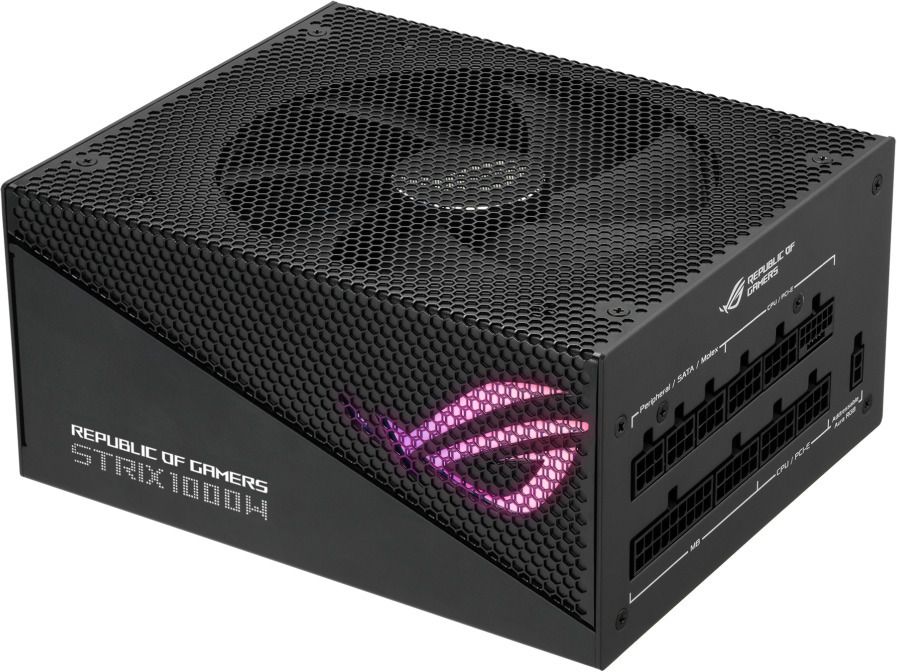 ASUS ROG Strix 1000W Gold Aura Edition Fully Modular Power Supply 80  Gold Certified ATX 3.0 Compatible PCIe Gen 5.0